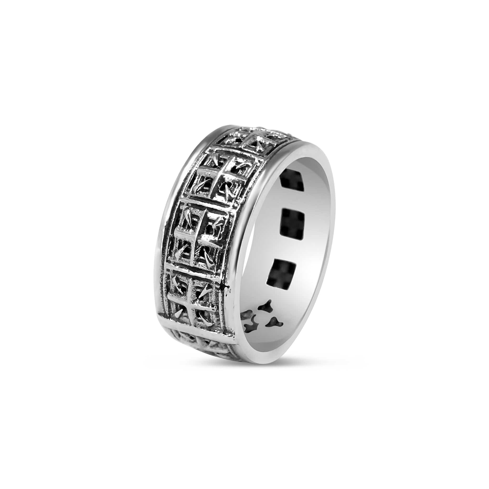 Machiavelli | Oxidised Sterling Silver Ring for Men – Girati